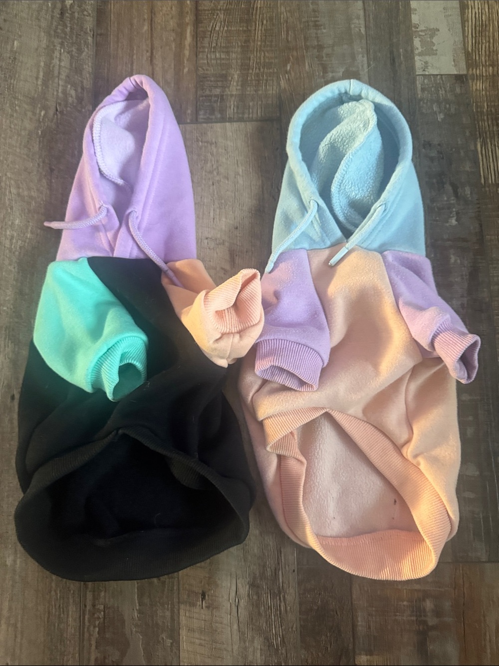 Pastel Multicolor Pet Hoodie - Soft Cotton Blend Dog Sweatshirt
